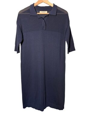 Nice Things Paloma S Navy Polo Knit Mini Dress size M